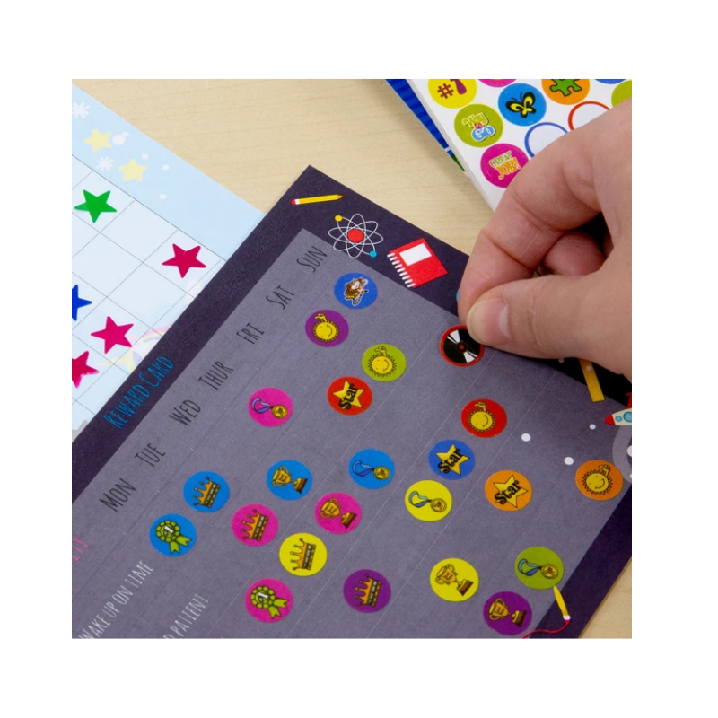 BAZIC Reward Sticker Book - Plastic Stickers