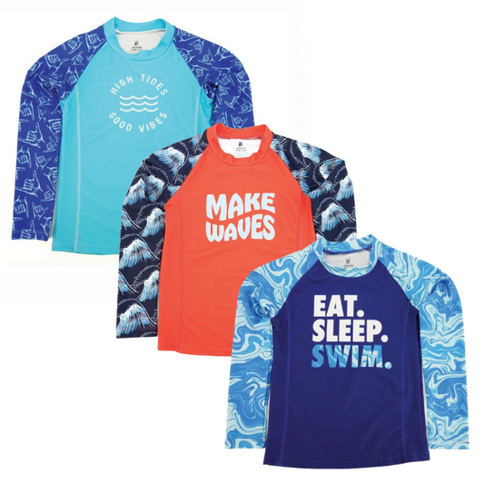 Juice Box Fun In The Sun Boys Rash Guard Swim Tee