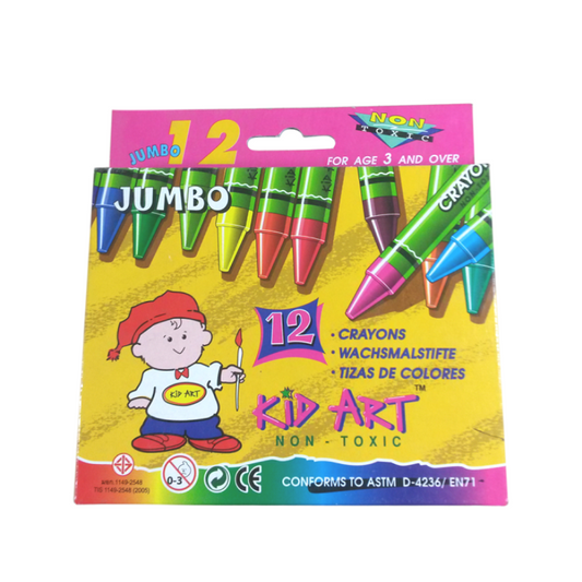 Kid Art 12's Jumbo Crayons