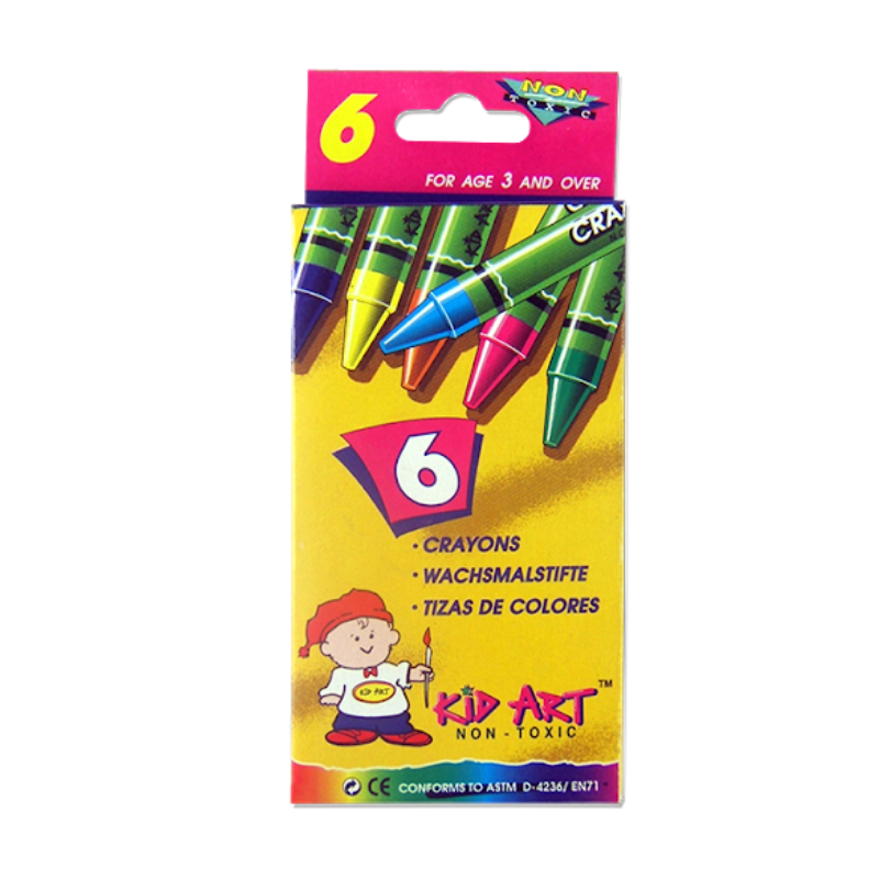 Kid Art 6's Regular Crayons