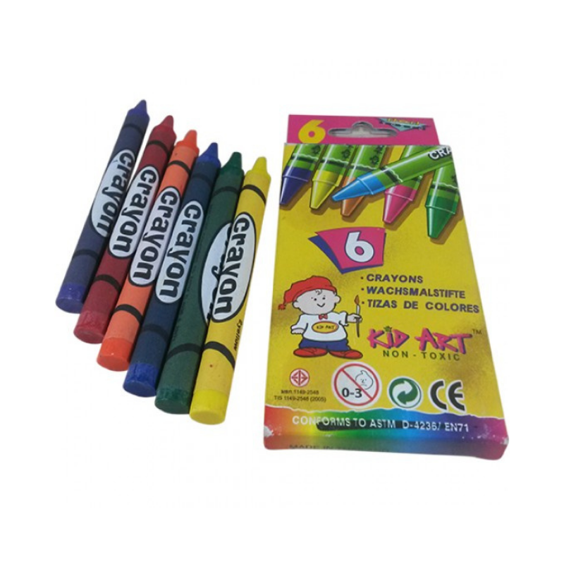 Kid Art 6's Regular Crayons