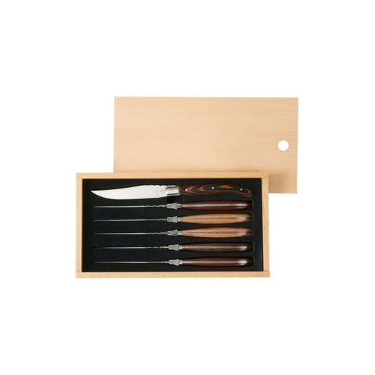 Laguiole 6pc Array Steak Knife Set