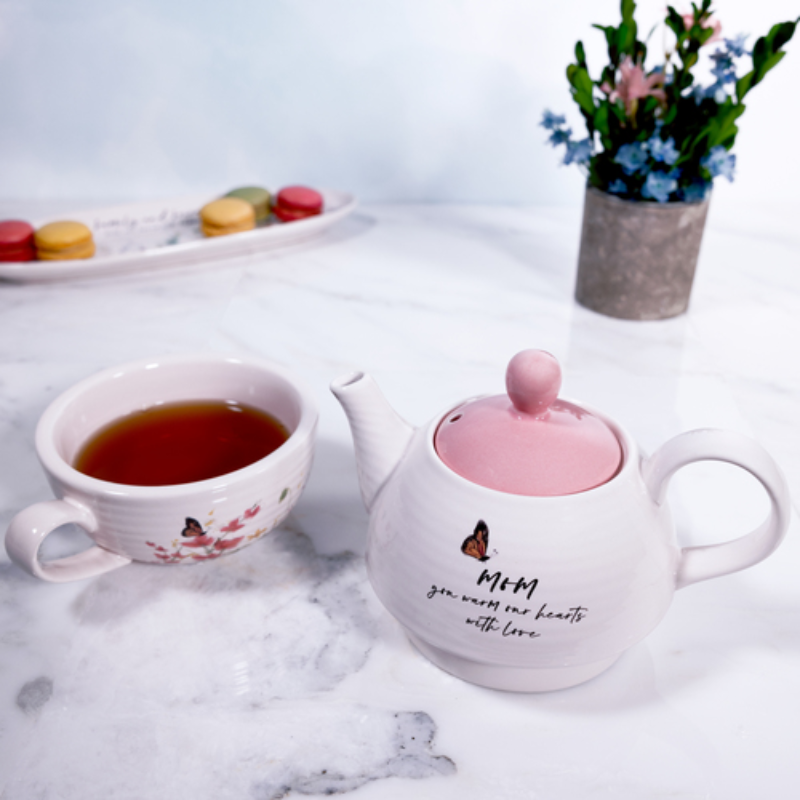 Pavilion 14.5oz Teapot & 10oz Cup Set - Mom
