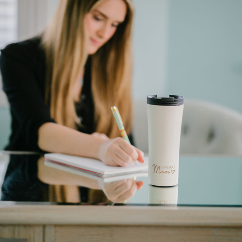 Pavilion 17oz Stainless Steel Travel Tumbler - Love You Mom