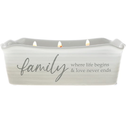 Pavilion 12oz Triple Wick Reveal Candle - Family