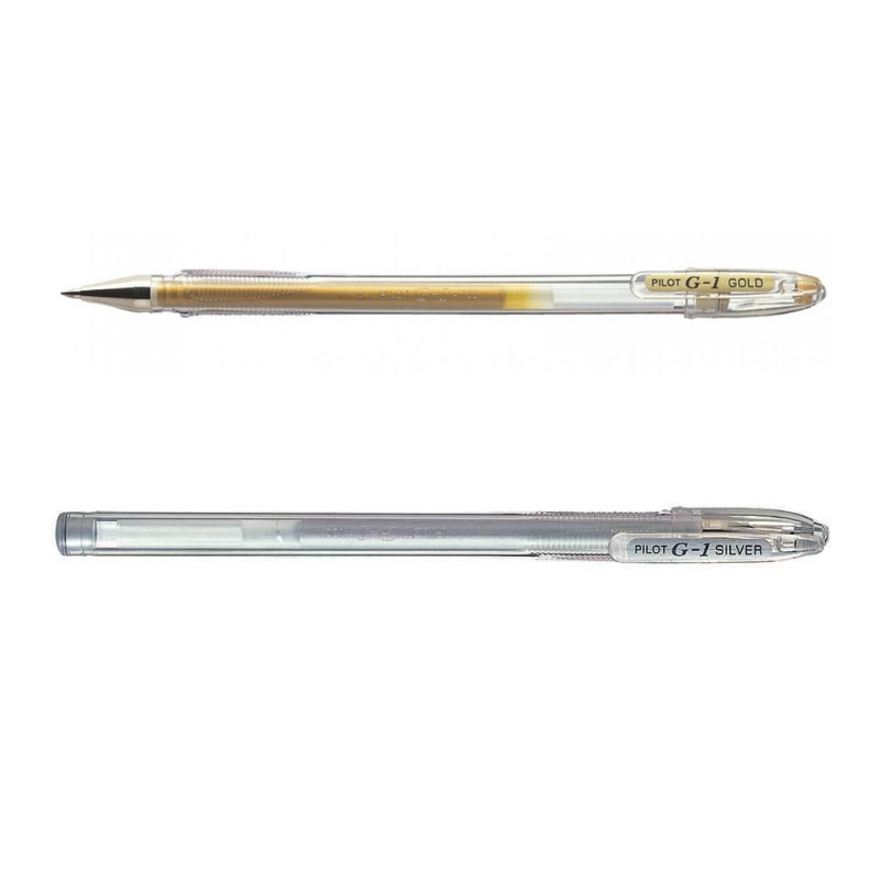 Pilot G1 Gold / Silver Gel Pen - The Up Shop – Very Exciting Things Ltd.