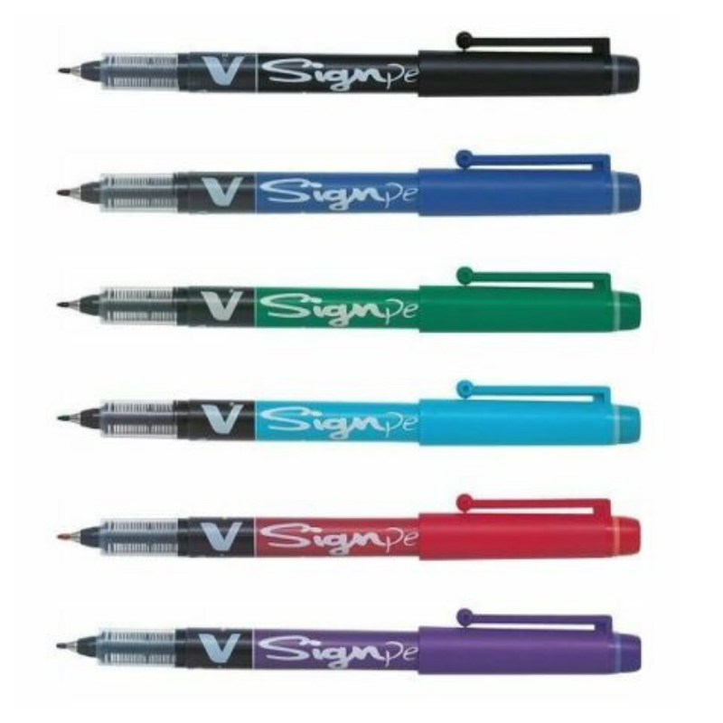 Pilot V-Sign Soft Tip Permanent Marker Pen