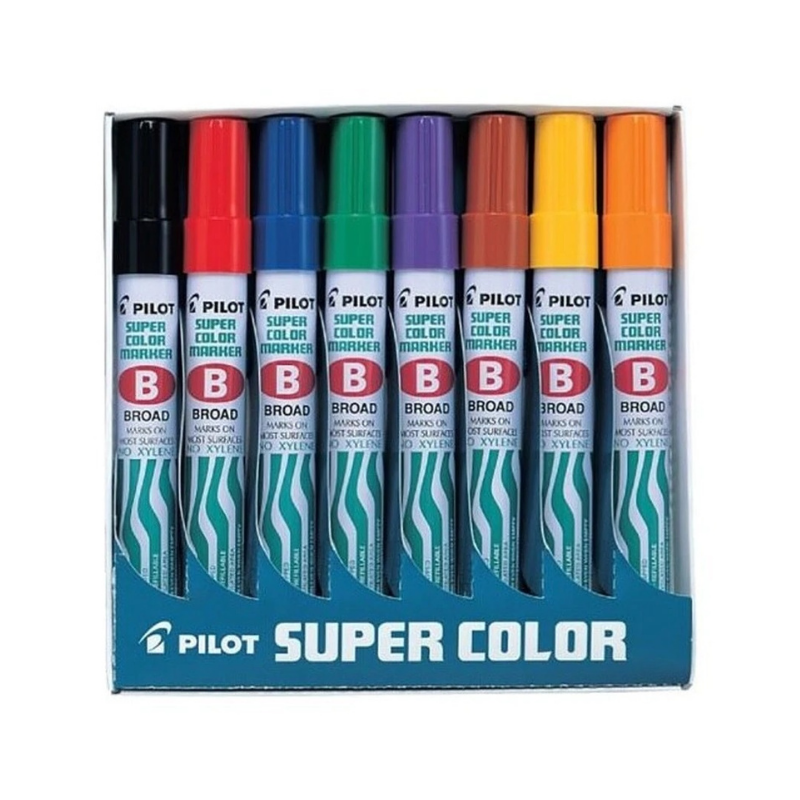 Pilot Super Colour Chisel Tip Permanent Marker