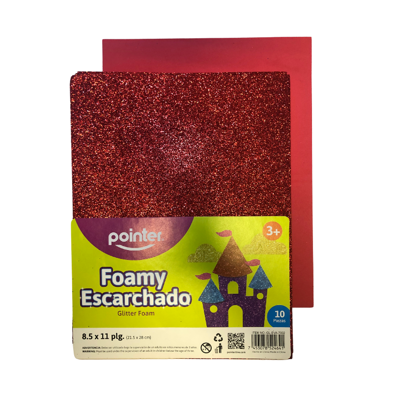 Pointer Foamy Glitter Sheets (10/Pack)