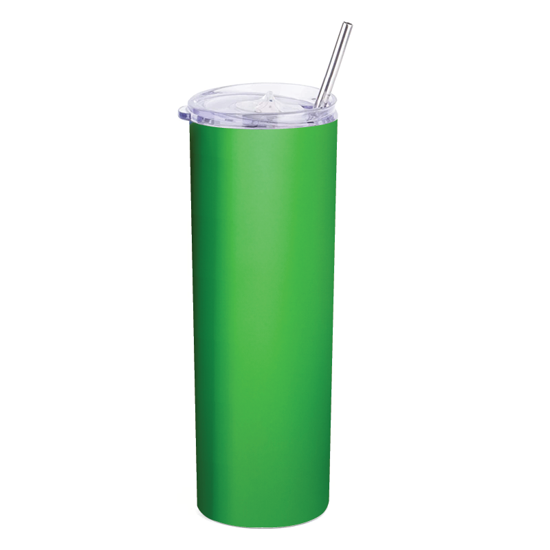 20oz Thermo Skinny Tumbler with Stainless Steel Straw