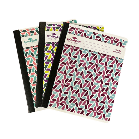 Scholar 2 Quire 8" x 10" Notebook - Pattern