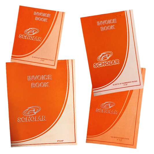 Scholar Duplicate Invoice Book - Assorted Sizes