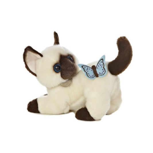 Aurora 8.5″ Siamese Kitten with Butterfly