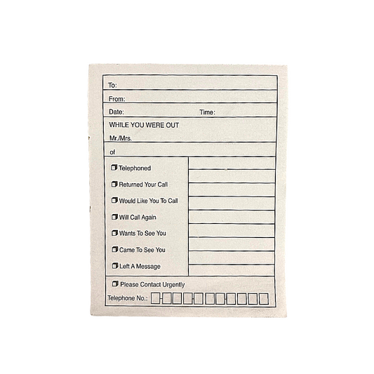 Telephone Message Pad