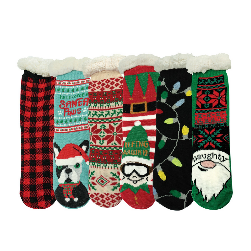 Two Left Feet Mistletoes Slipper Socks - Multiple Designs!