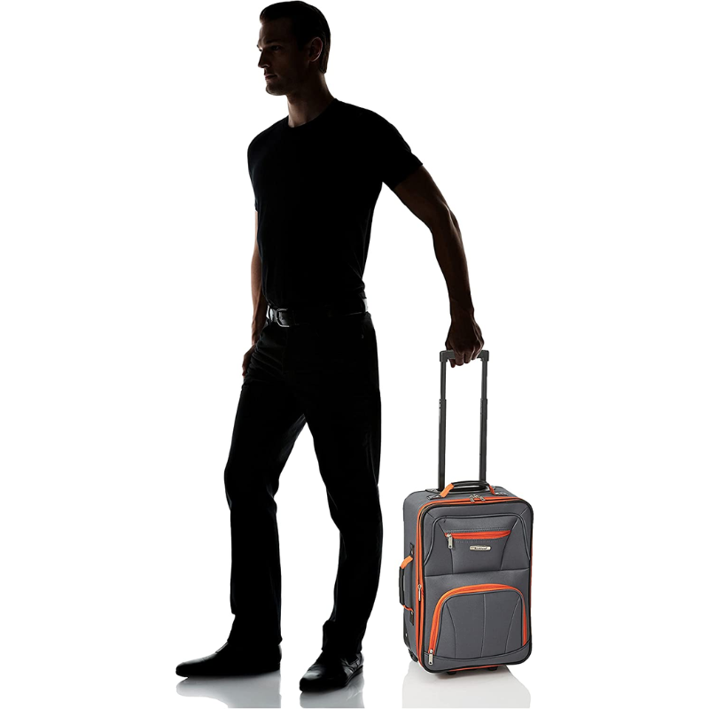 Rockland Fashion Softside Upright 2pc Luggage Set