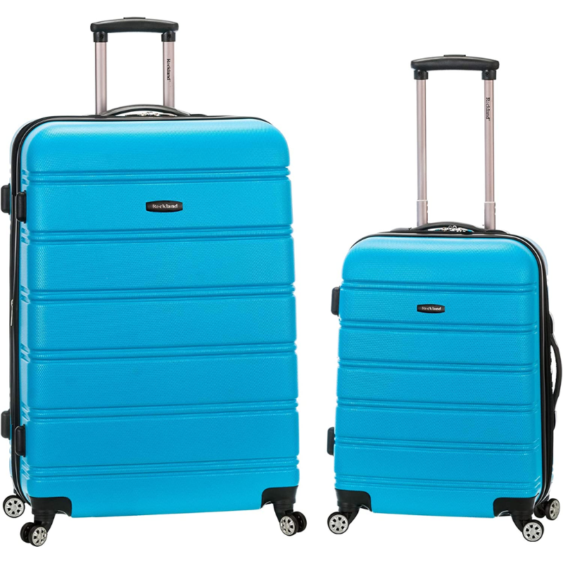 Rockland Melbourne Hardside Expandable Spinner Wheel 2pc Luggage Set