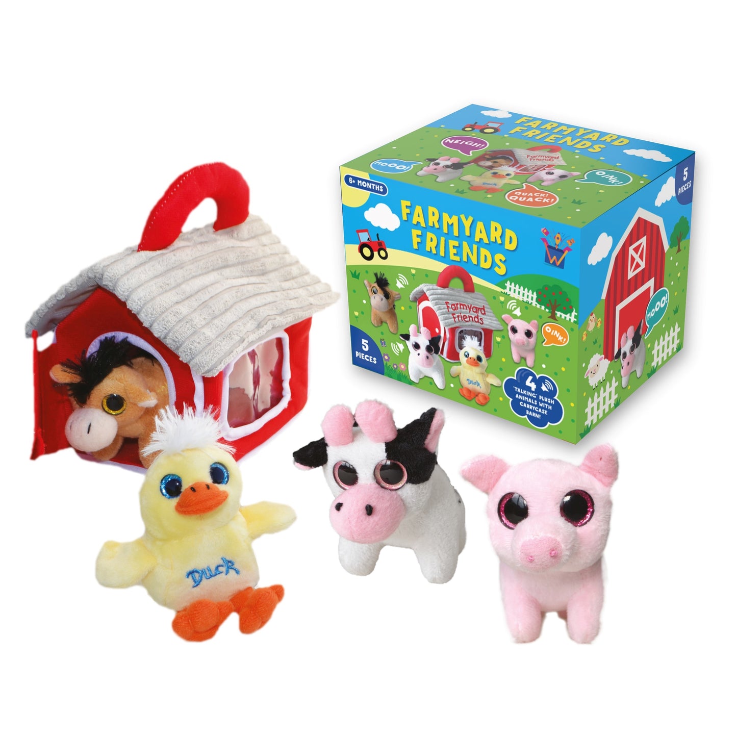 Wonderbox Farmyard Friends Plush Toy Set