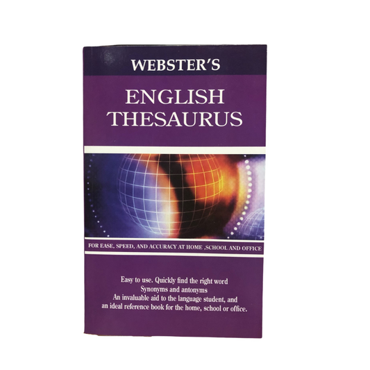 Webster's English Thesaurus