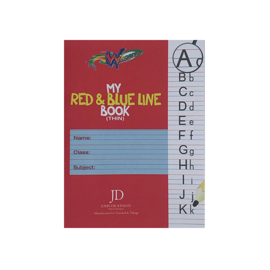 Winners Exercise Book - Red & Blue Line (Thin) - 6.25" x 8" - 28shts / 56pgs