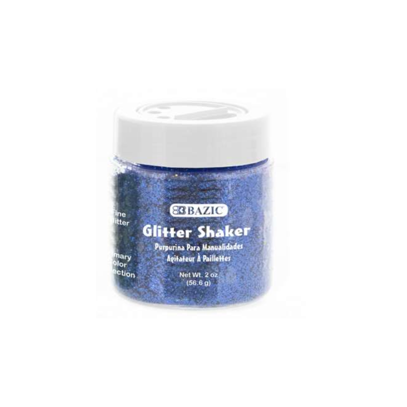 BAZIC 56.6g / 2oz Primary Colour Glitter Shaker