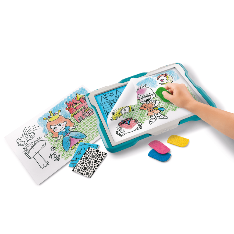 Maped Creativ Texture Art Kit with Drawing Table - Castles