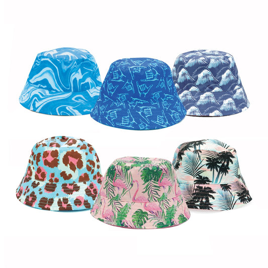 Juice Box UV Protected Reversible Youth Bucket Hat